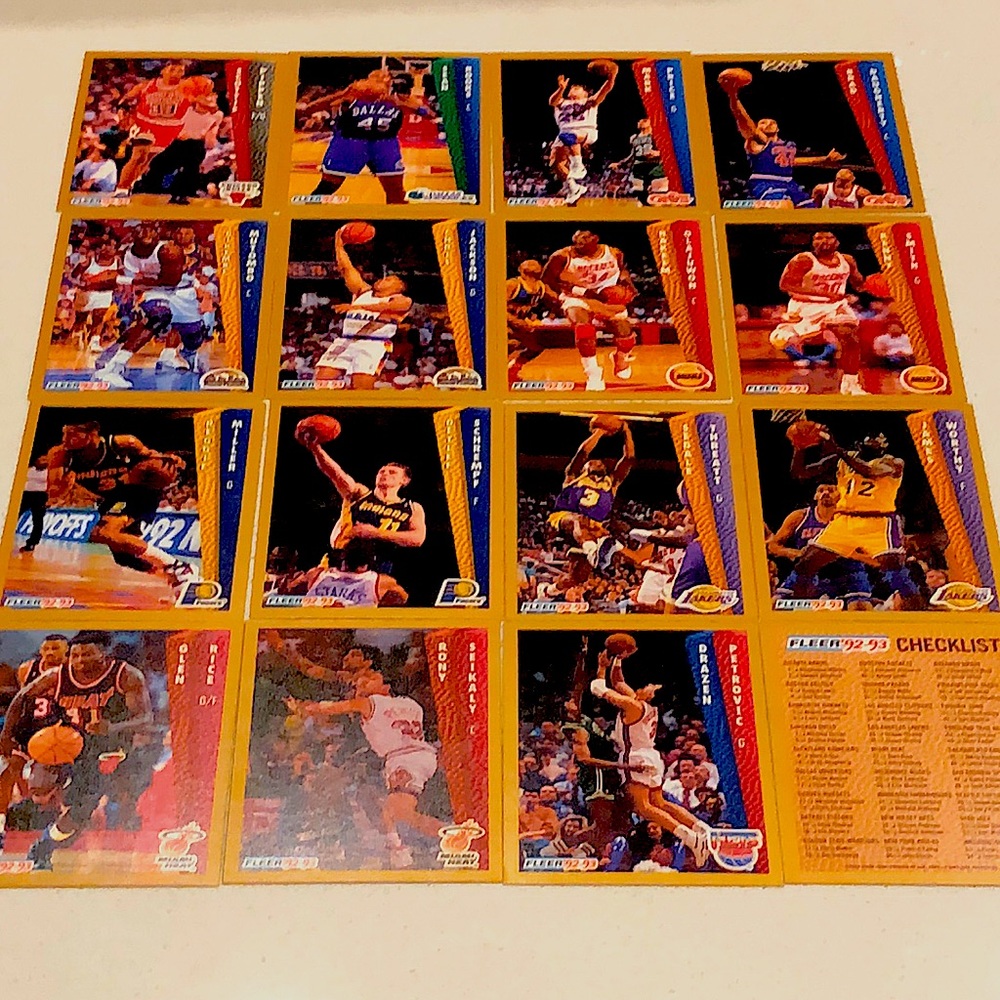 1992-93 Fleer Drakes Basketball Insert Cards 🏀